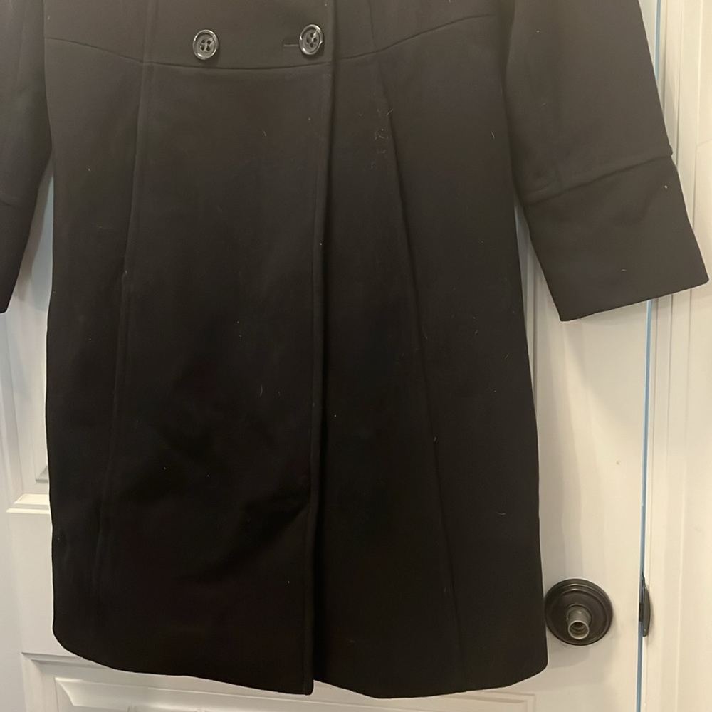 Women’s Ellen Tracy Black Car Coat‎ Size 6 - Picture 6 of 9
